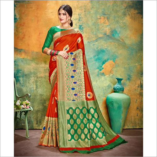 Ladies Banarasi Bridal Saree